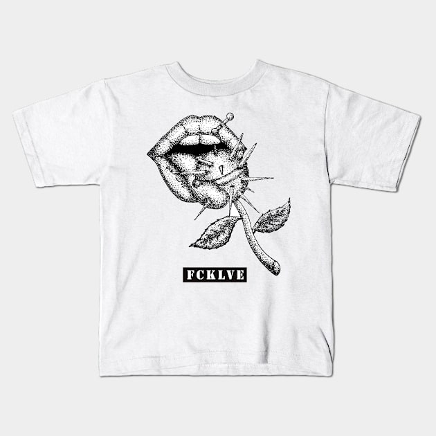 FCKLOVE Kids T-Shirt by worldenemies